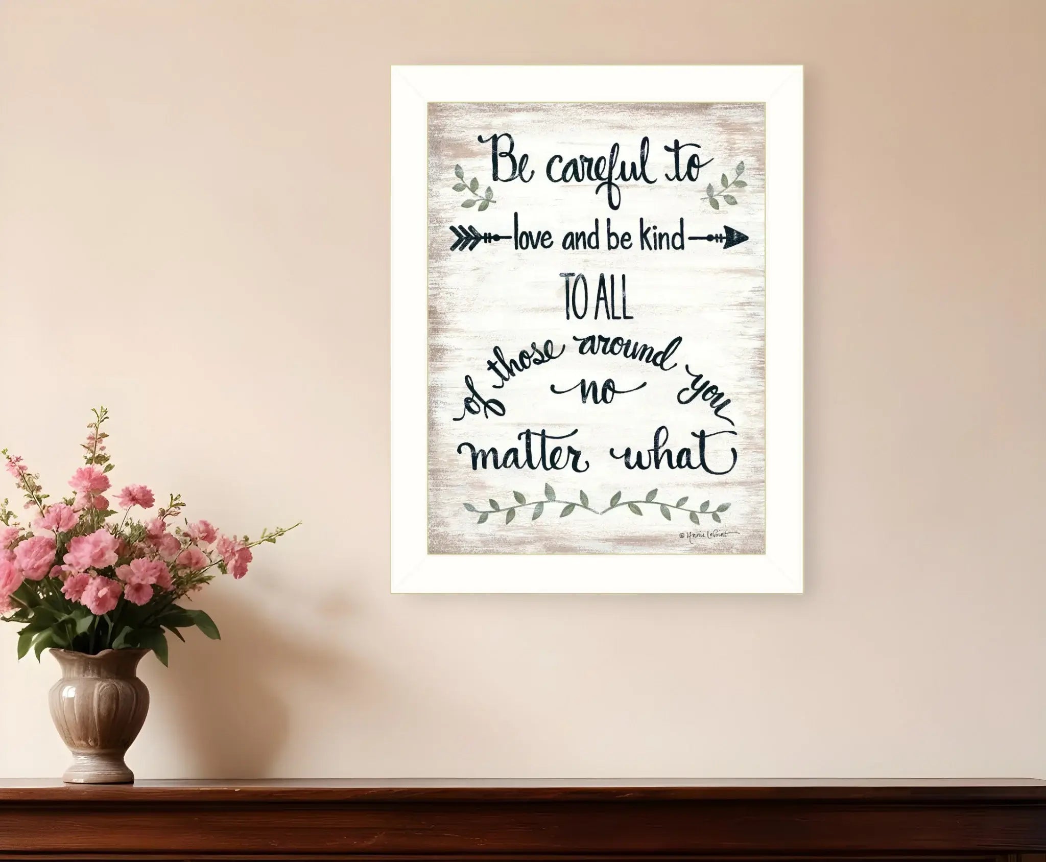 Be Careful 1 White Framed Print Wall Art - Homeroots - Flyclothing LLC
