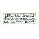 The Lord is My Shepherd 2 White Framed Print Wall Art - Homeroots - Flyclothing LLC