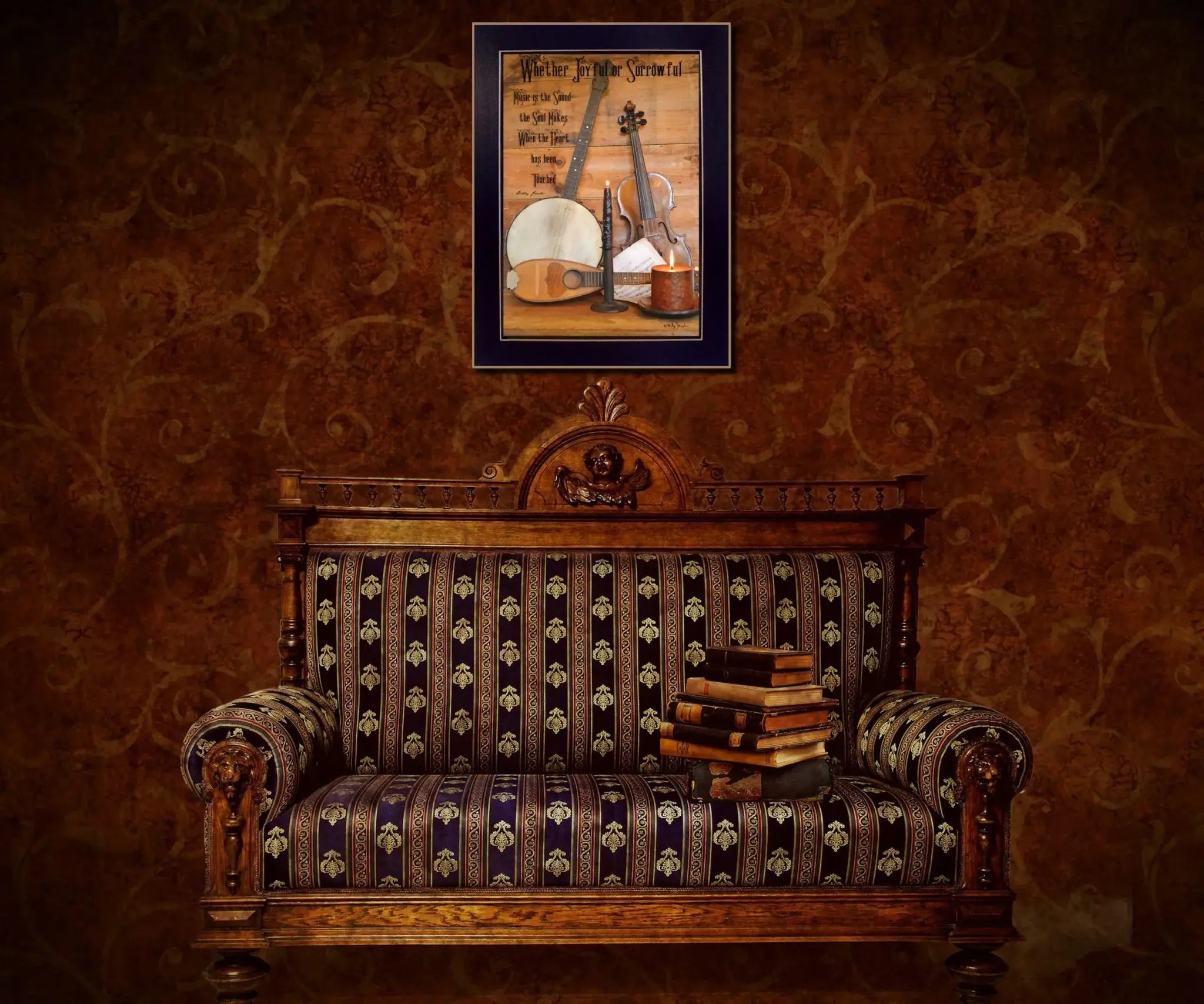 Music Black Framed Print Wall Art - Homeroots - Flyclothing LLC