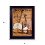 Music Black Framed Print Wall Art - Homeroots - Flyclothing LLC