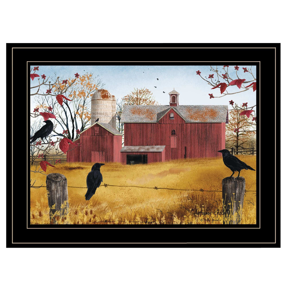 Autumn Gold 2 Black Framed Print Wall Art - Homeroots - Flyclothing LLC