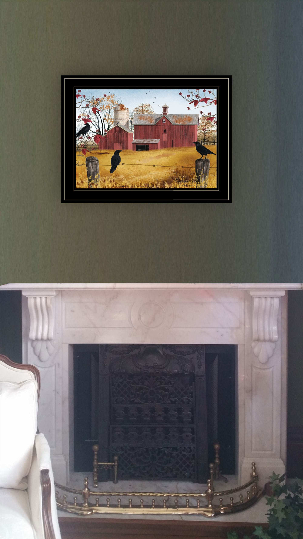 Autumn Gold 2 Black Framed Print Wall Art - Homeroots - Flyclothing LLC