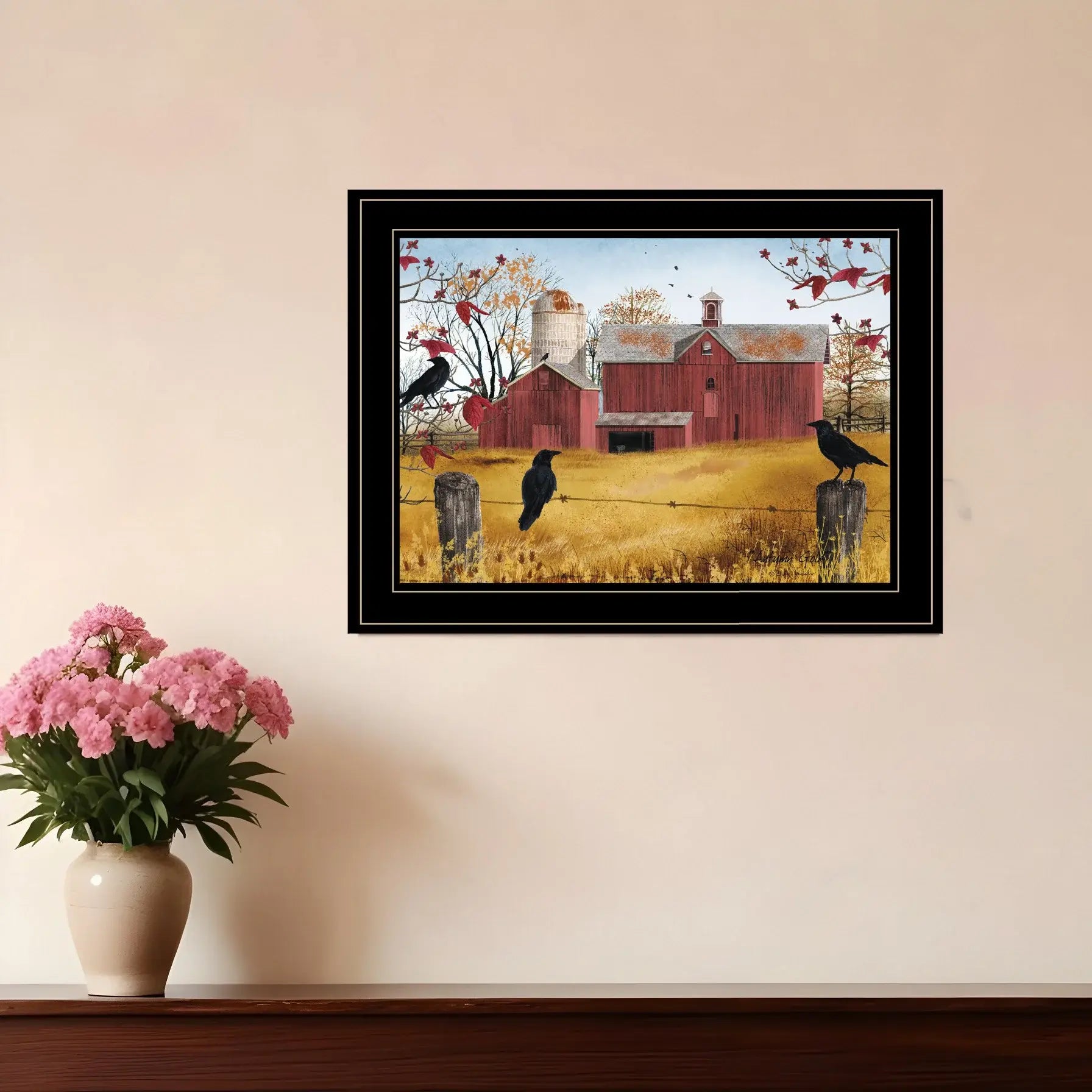Autumn Gold 2 Black Framed Print Wall Art - Homeroots - Flyclothing LLC
