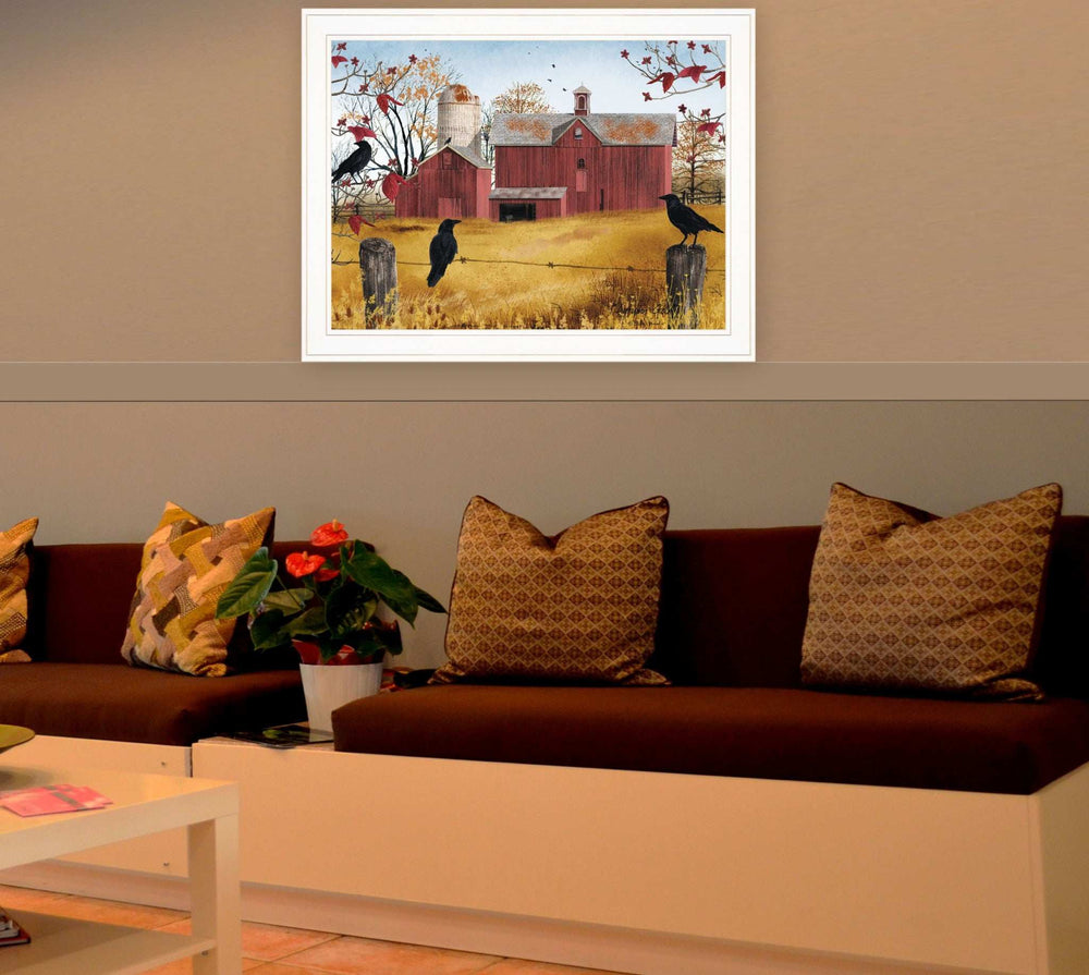 Autumn Gold 6 White Framed Print Wall Art - Homeroots - Flyclothing LLC