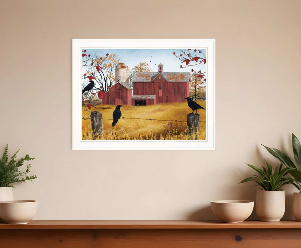 Autumn Gold 6 White Framed Print Wall Art - Homeroots - Flyclothing LLC