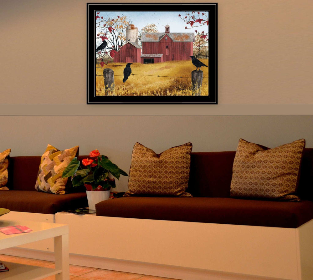 Autumn Gold 7 Black Framed Print Wall Art - Homeroots - Flyclothing LLC