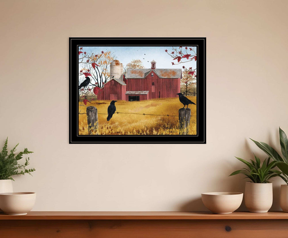 Autumn Gold 7 Black Framed Print Wall Art - Homeroots - Flyclothing LLC