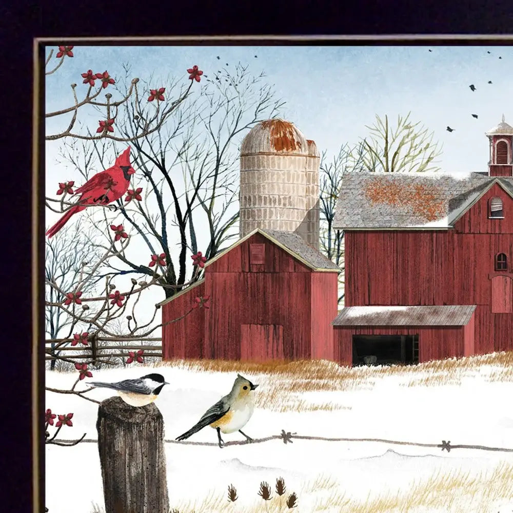 Winter Friends 1 Black Framed Print Wall Art - Homeroots - Flyclothing LLC