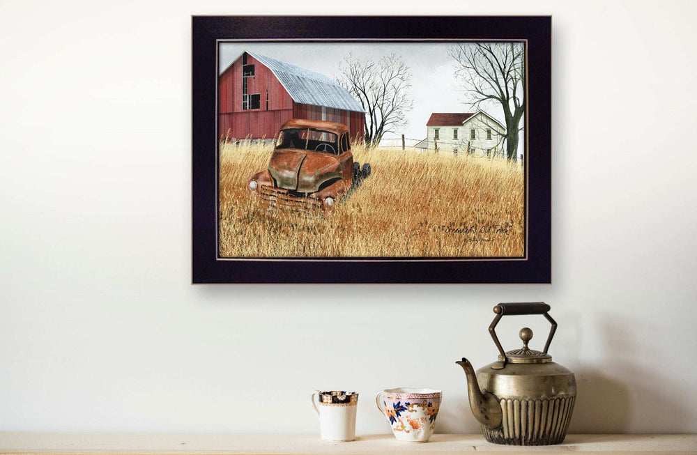 Granddads Old Truck 5 Black Framed Print Wall Art - Homeroots - Flyclothing LLC