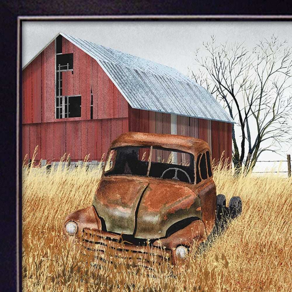 Granddads Old Truck 5 Black Framed Print Wall Art - Homeroots - Flyclothing LLC