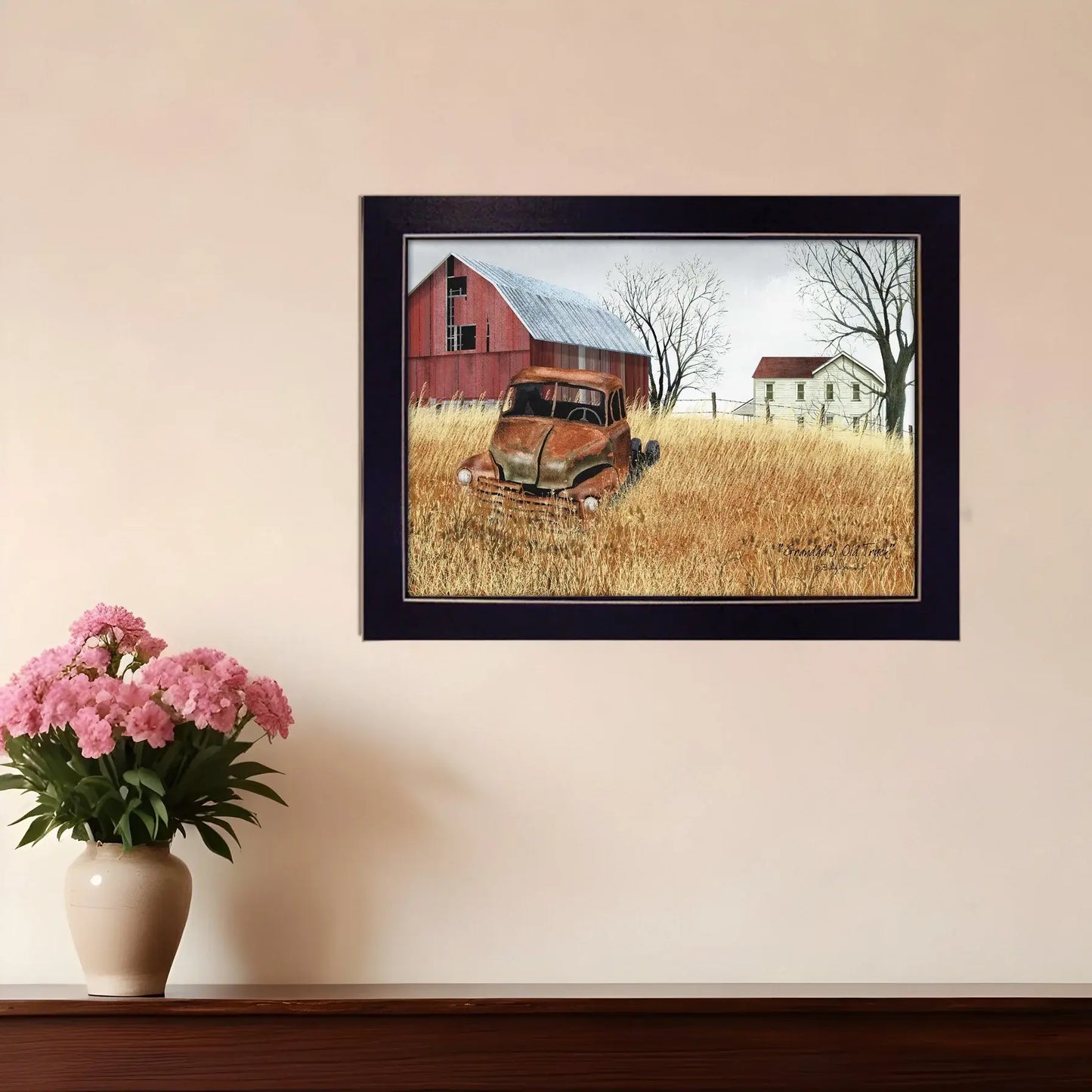 Granddads Old Truck 5 Black Framed Print Wall Art - Homeroots - Flyclothing LLC
