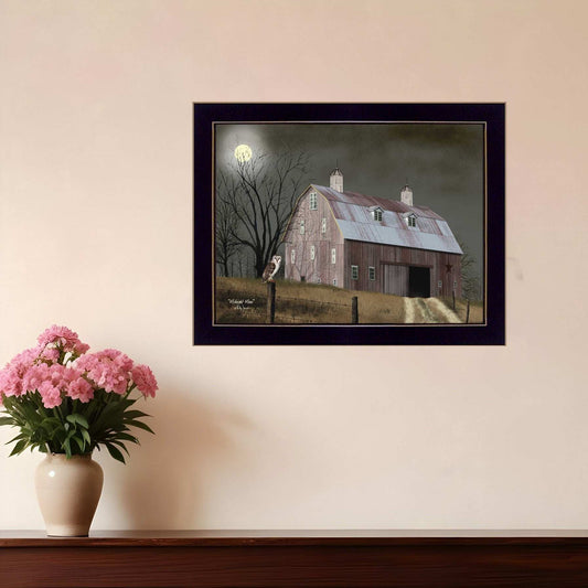 Midnight Moon 1 Black Framed Print Wall Art - Homeroots - Flyclothing LLC