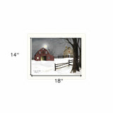 Light in the Stable 1 White Framed Print Wall Art - Homeroots - Flyclothing LLC