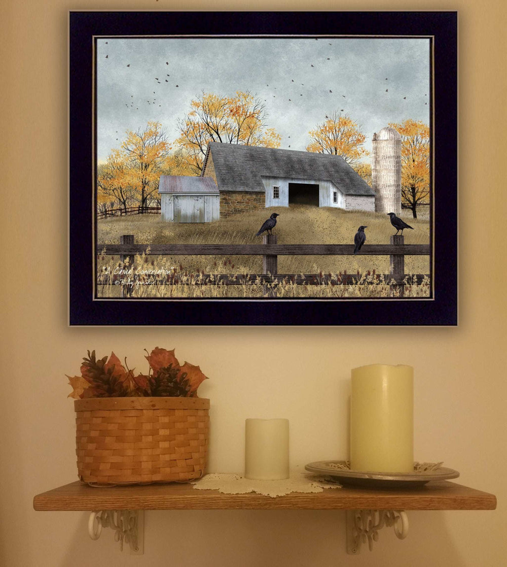 A Casual Conversation 1 Black Framed Print Wall Art - Homeroots - Flyclothing LLC