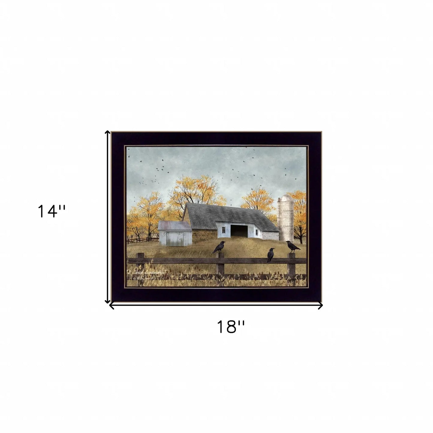 A Casual Conversation 1 Black Framed Print Wall Art - Homeroots - Flyclothing LLC