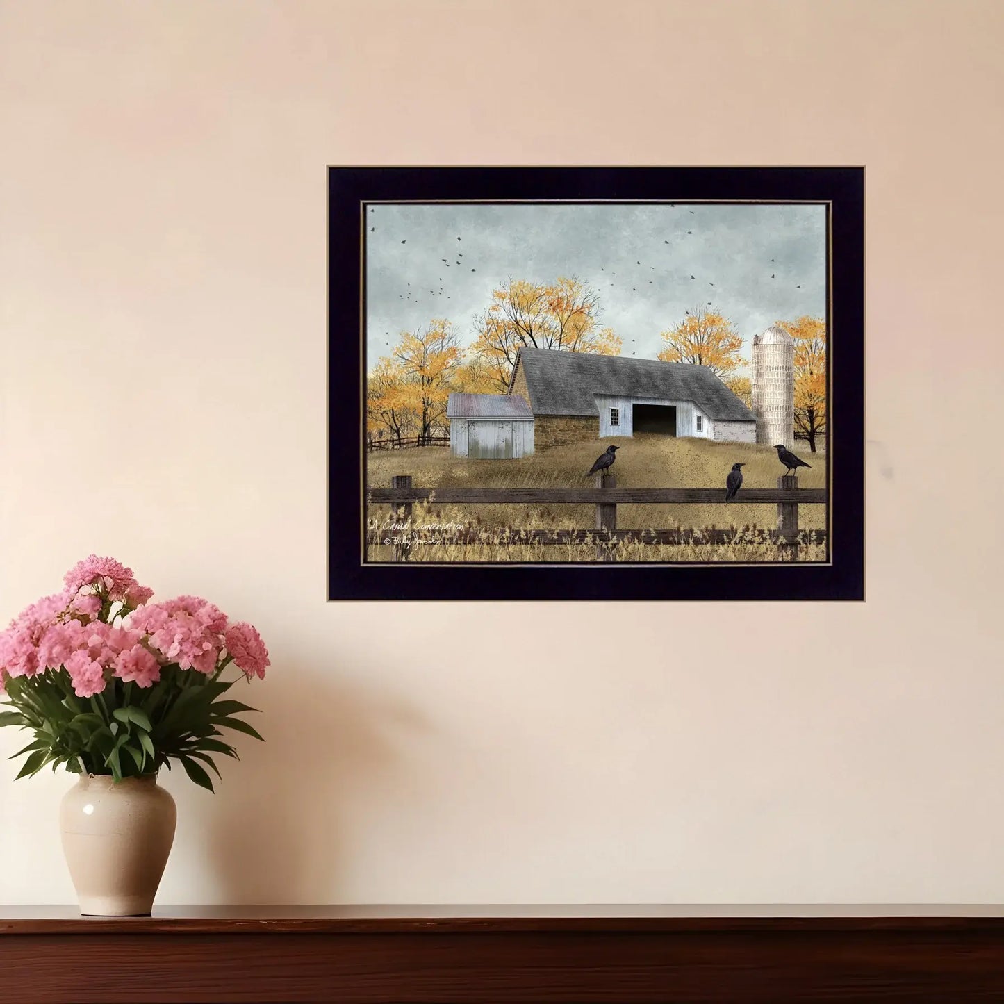 A Casual Conversation 1 Black Framed Print Wall Art - Homeroots - Flyclothing LLC