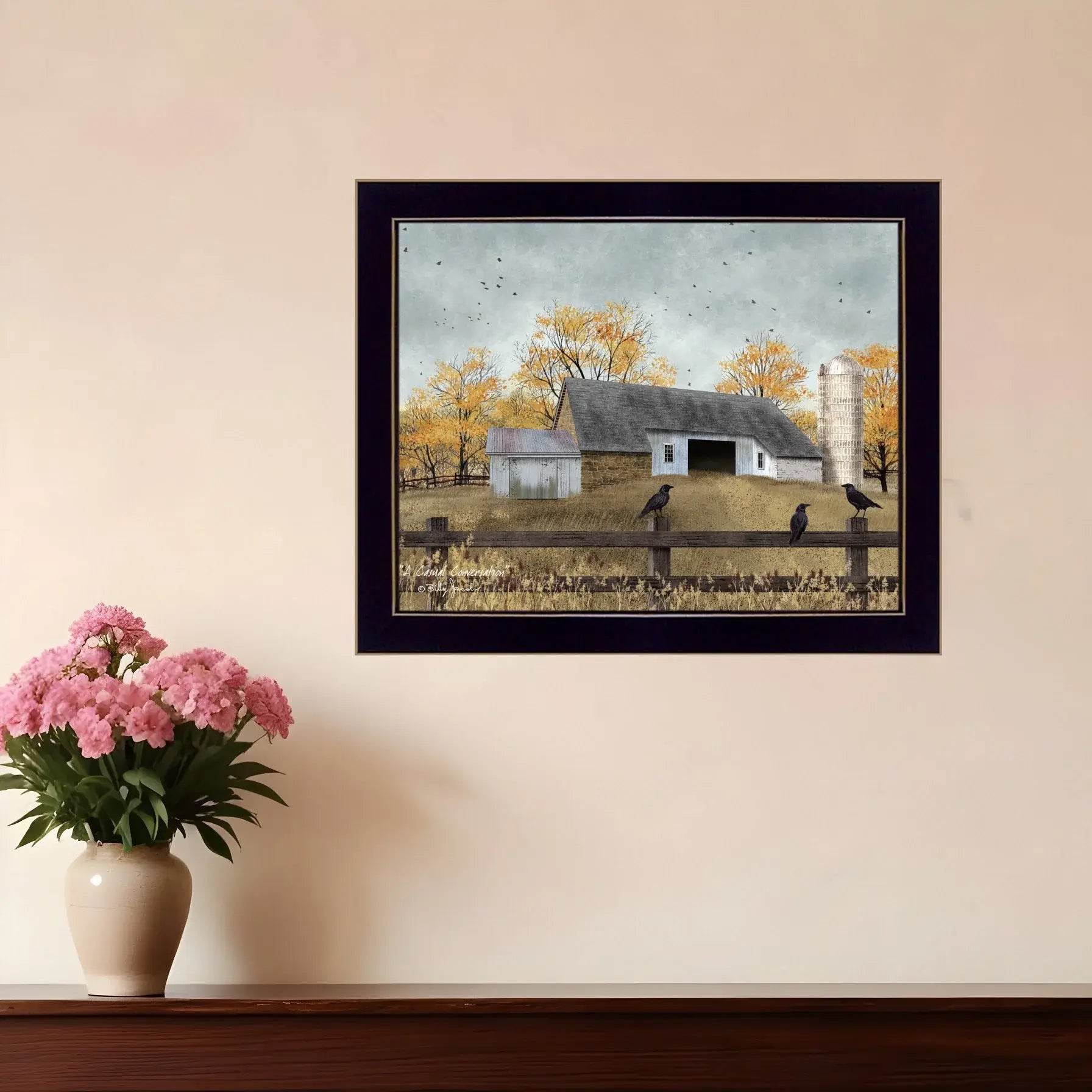 A Casual Conversation 1 Black Framed Print Wall Art - Homeroots - Flyclothing LLC