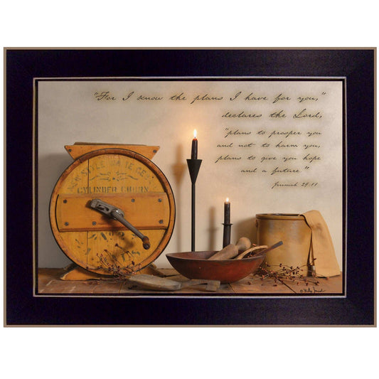 The Plans I Have For You 1 Black Framed Print Wall Art - Homeroots - Flyclothing LLC