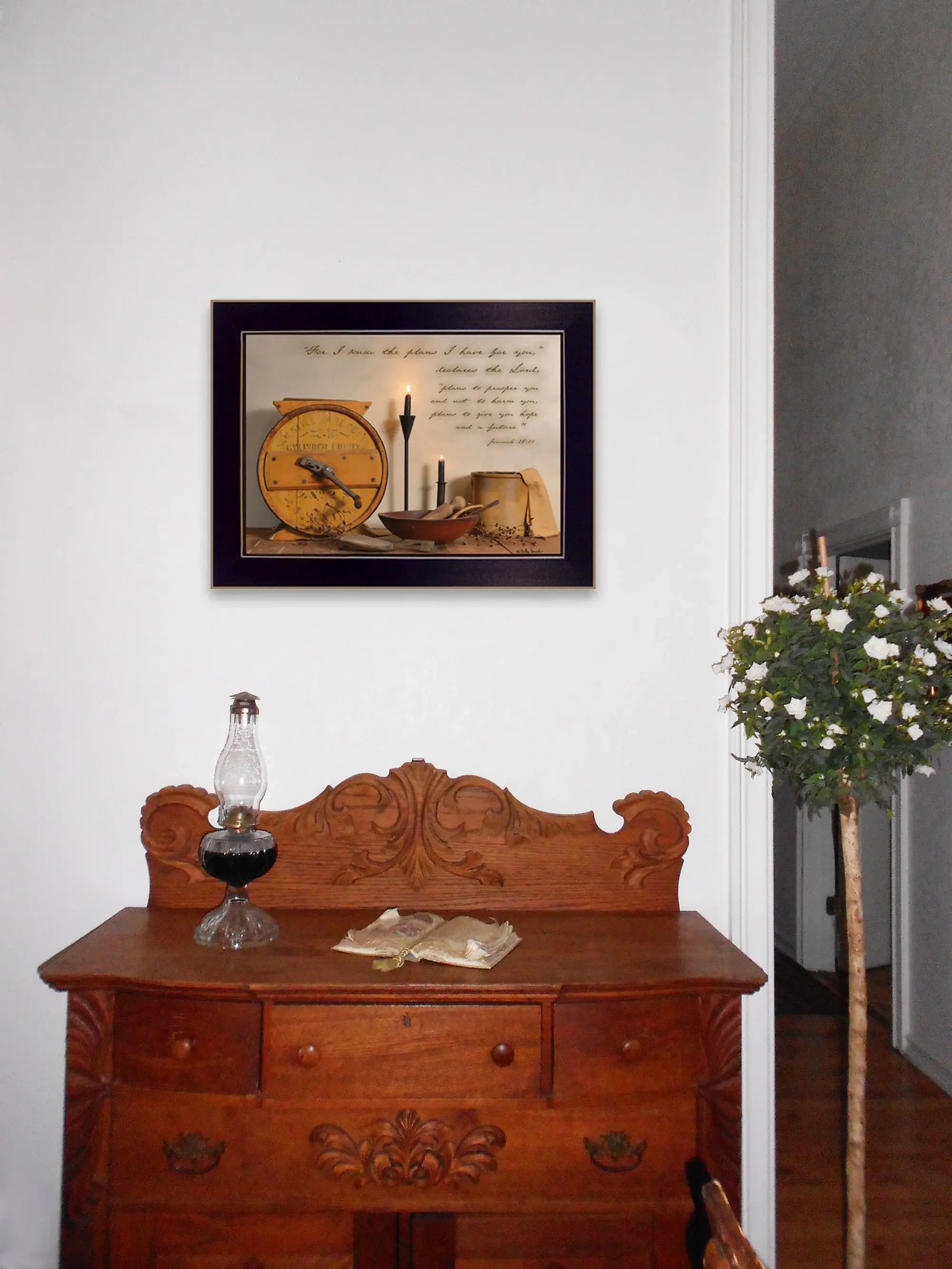 The Plans I Have For You 1 Black Framed Print Wall Art - Homeroots - Flyclothing LLC