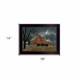 Dark and Stormy Night 1 Black Framed Print Wall Art - Homeroots - Flyclothing LLC