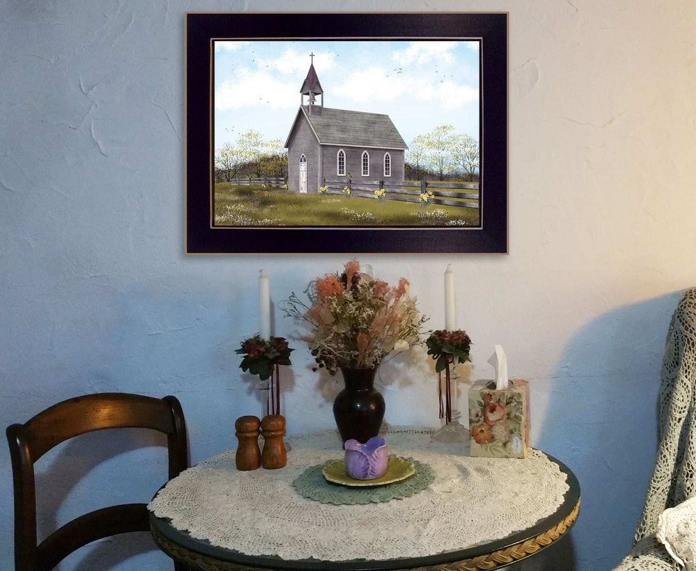 He is Risen Black Framed Print Wall Art - Homeroots - Flyclothing LLC