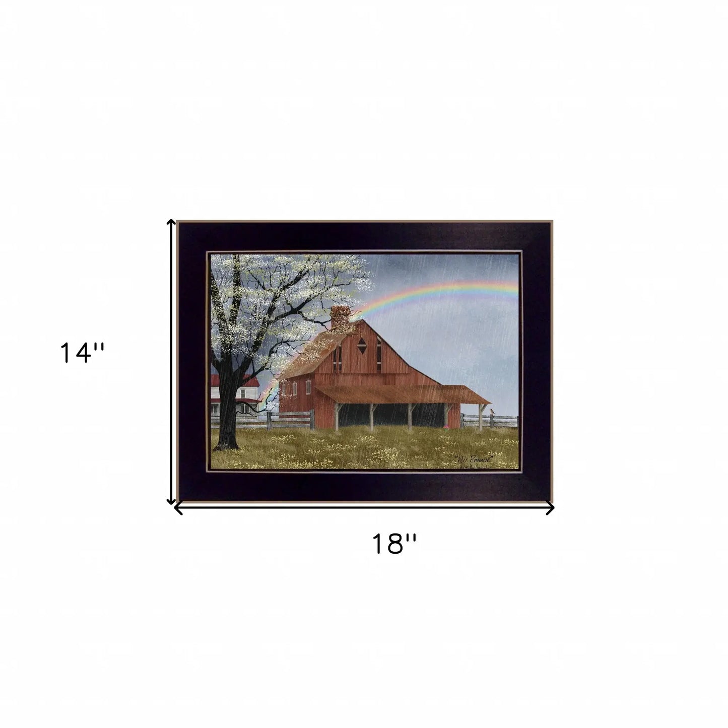 His Promise Black Framed Print Wall Art - Homeroots - Flyclothing LLC