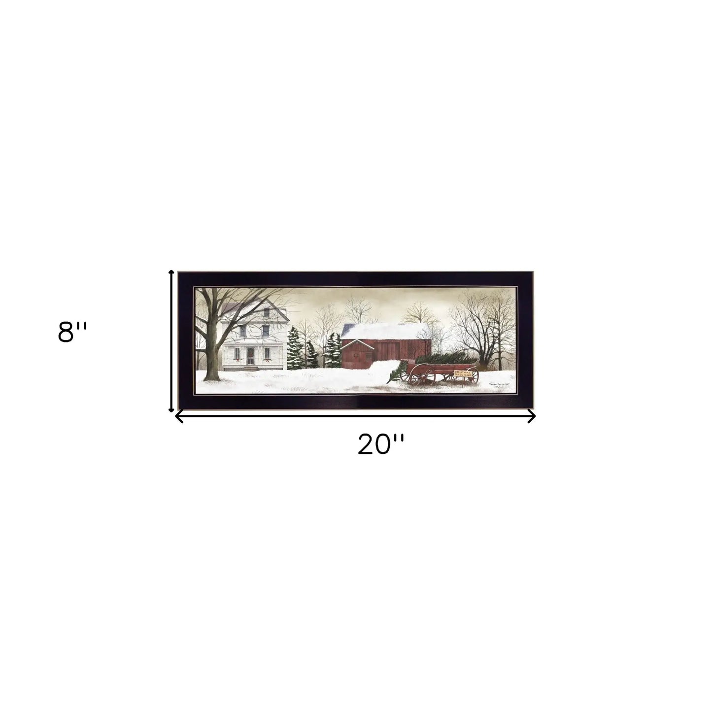Christmas Trees for Sale 4 Black Framed Print Wall Art - Homeroots - Flyclothing LLC