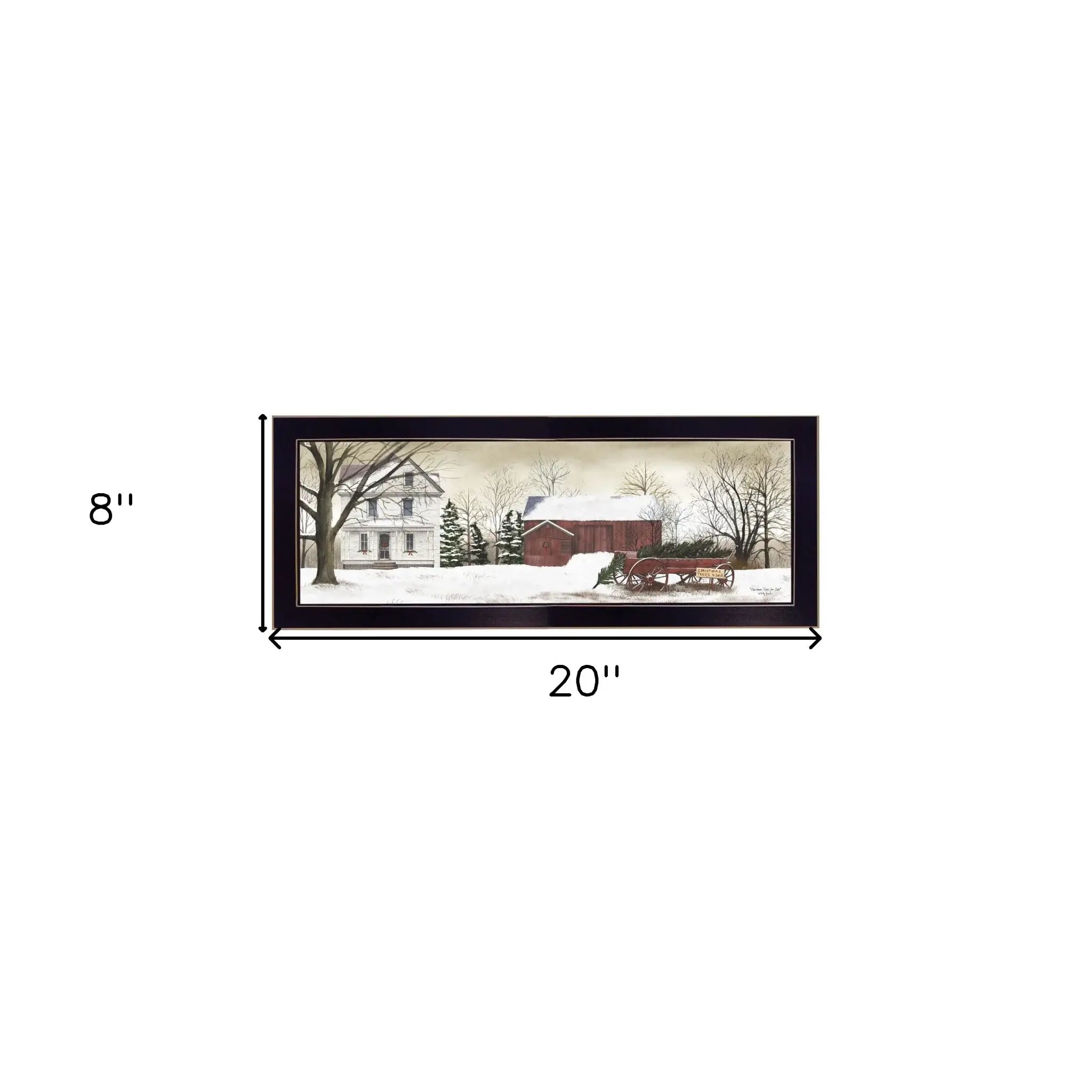Christmas Trees for Sale 4 Black Framed Print Wall Art - Homeroots - Flyclothing LLC