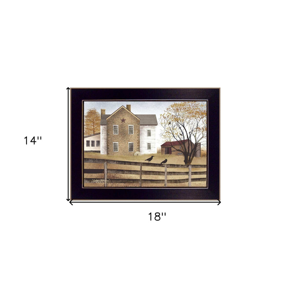 Autumn Afternoon Black Framed Print Wall Art - Homeroots - Flyclothing LLC