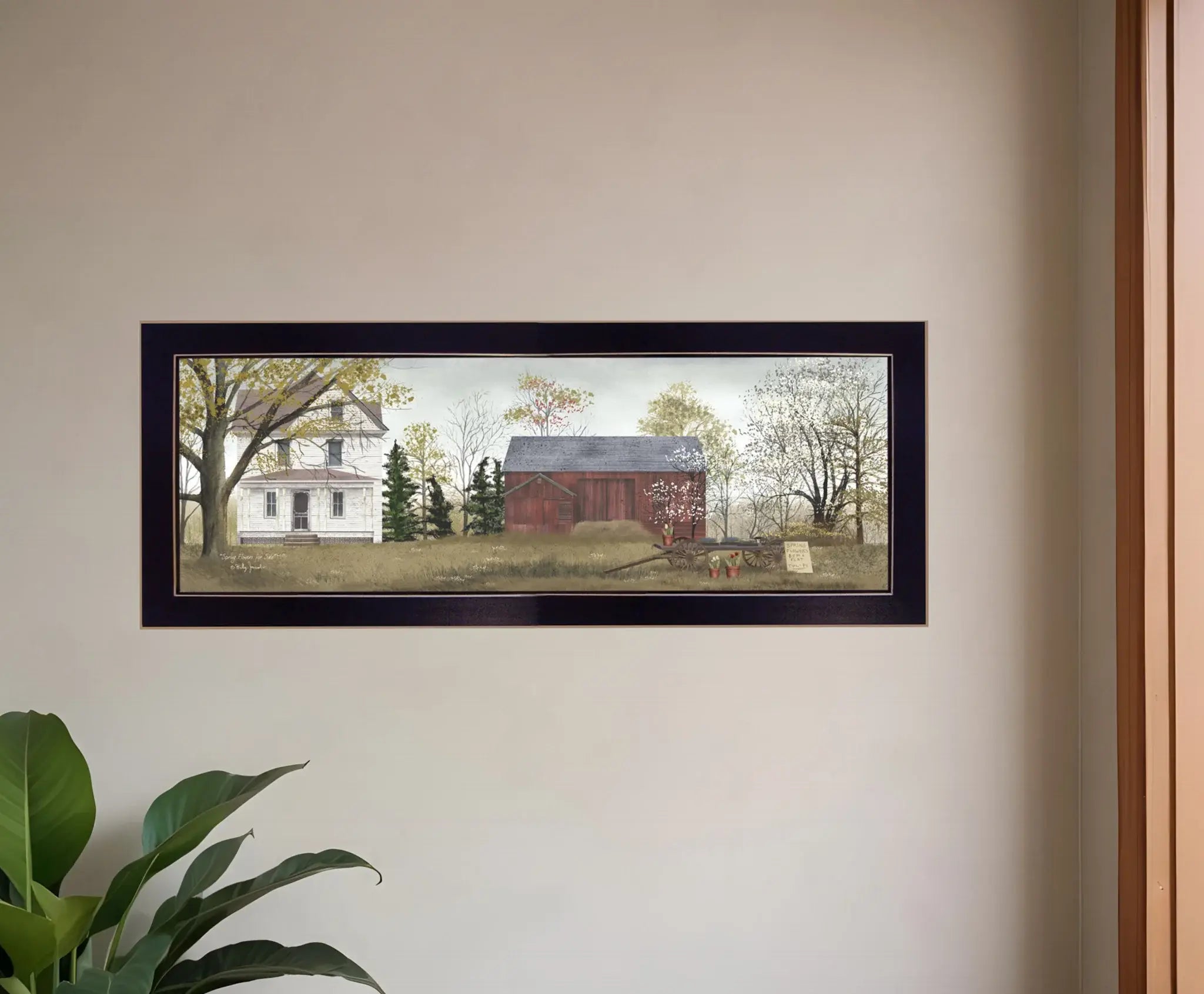 Spring Flowers for Sale 4 Black Framed Print Wall Art - Homeroots - Flyclothing LLC
