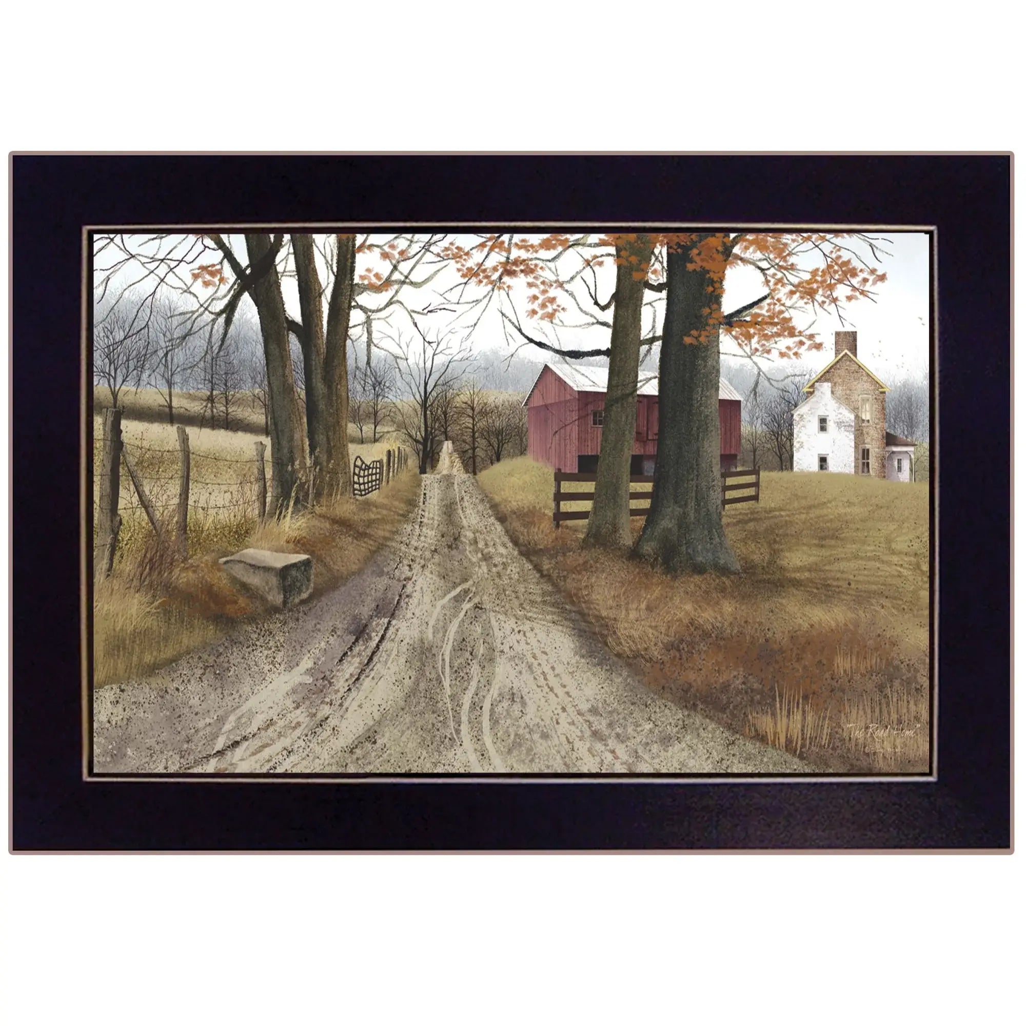 The Road Home 4 Black Framed Print Wall Art - Homeroots - Flyclothing LLC