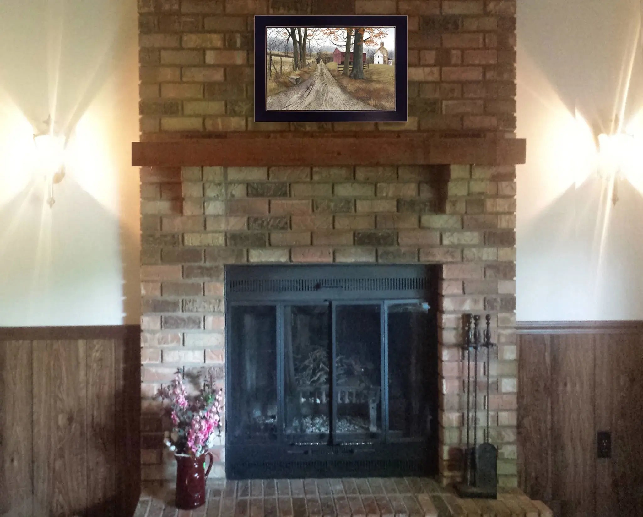 The Road Home 4 Black Framed Print Wall Art - Homeroots - Flyclothing LLC