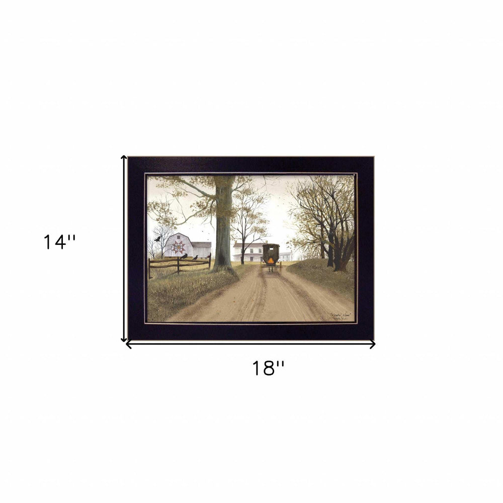Headin Home 5 Black Framed Print Wall Art - Homeroots - Flyclothing LLC