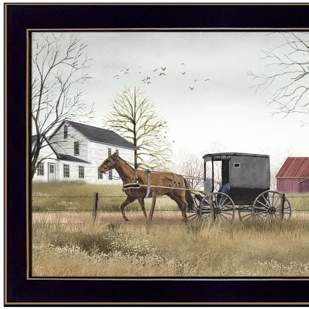 Goin to Market Black Framed Print Wall Art - Homeroots - Flyclothing LLC