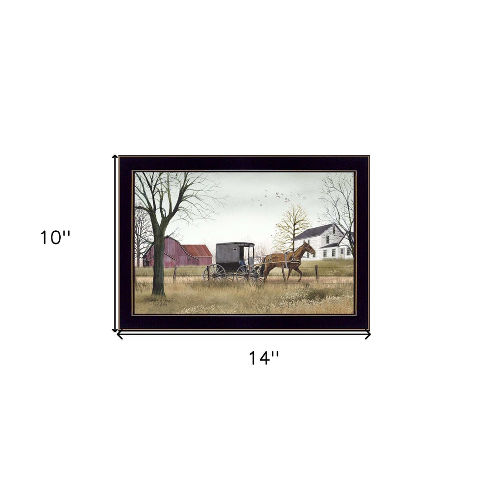 Goin to Market Black Framed Print Wall Art - Homeroots - Flyclothing LLC