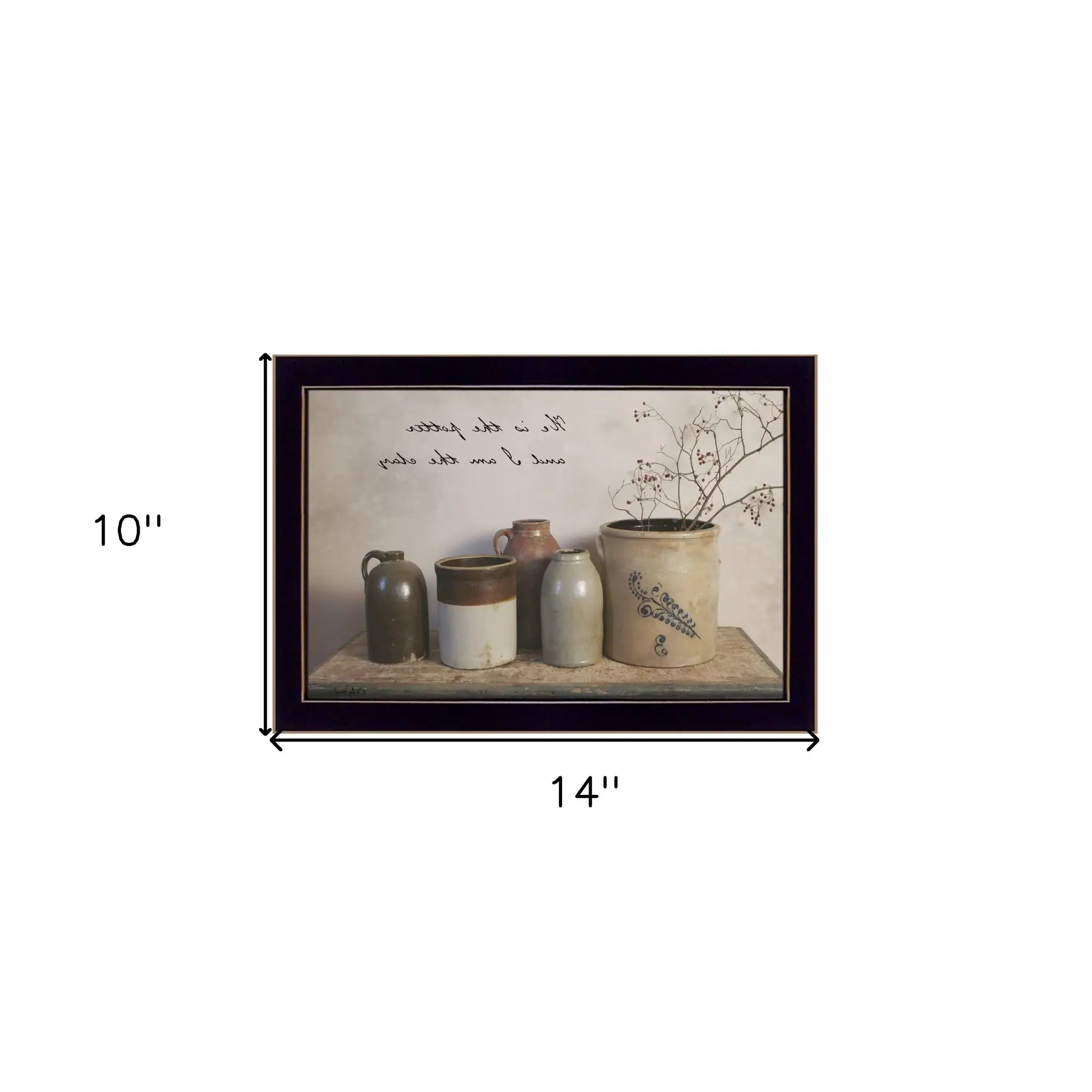He is the Potter Black Framed Print Wall Art - Homeroots - Flyclothing LLC