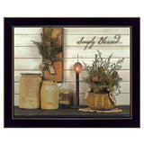 Simply Blessed Black Framed Print Wall Art - Homeroots - Flyclothing LLC