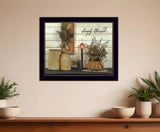 Simply Blessed Black Framed Print Wall Art - Homeroots - Flyclothing LLC