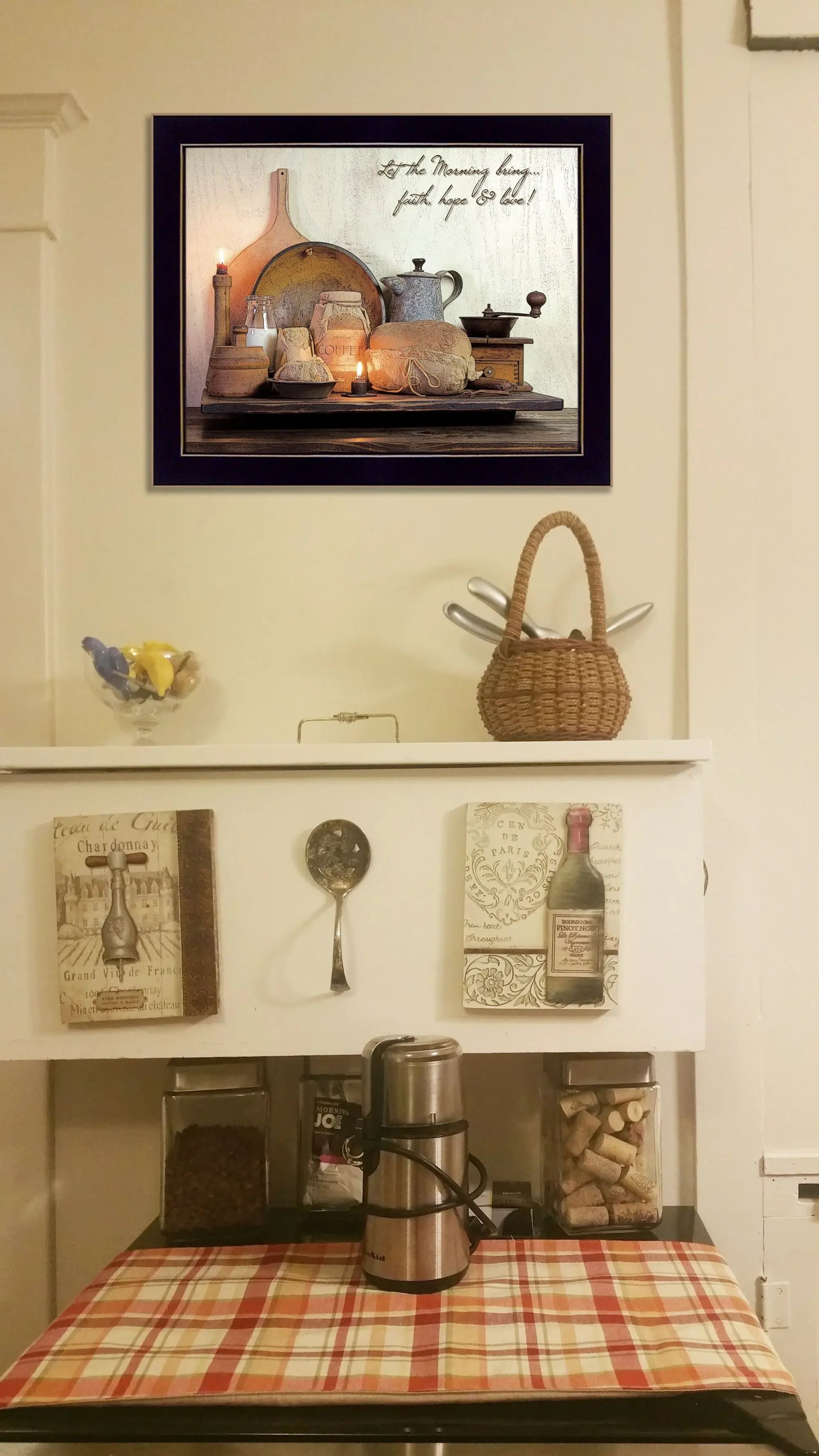 Faith Hope and Love 1 Black Framed Print Wall Art - Homeroots - Flyclothing LLC