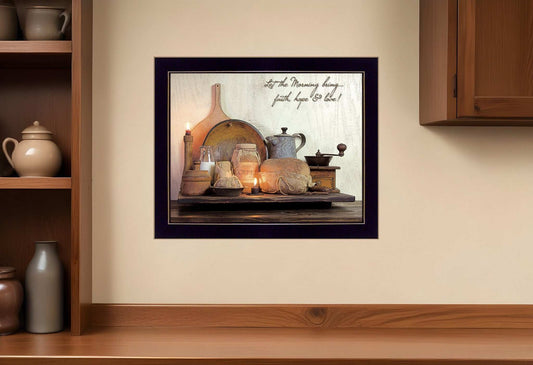 Faith Hope and Love 1 Black Framed Print Wall Art - Homeroots - Flyclothing LLC