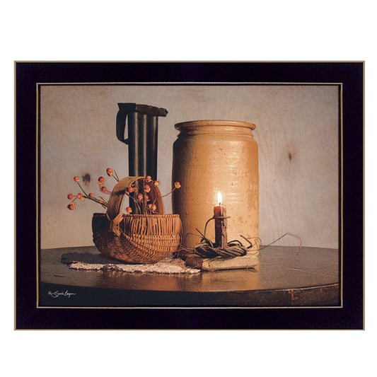 Bittersweet Basket 3 Black Framed Print Wall Art - Homeroots - Flyclothing LLC