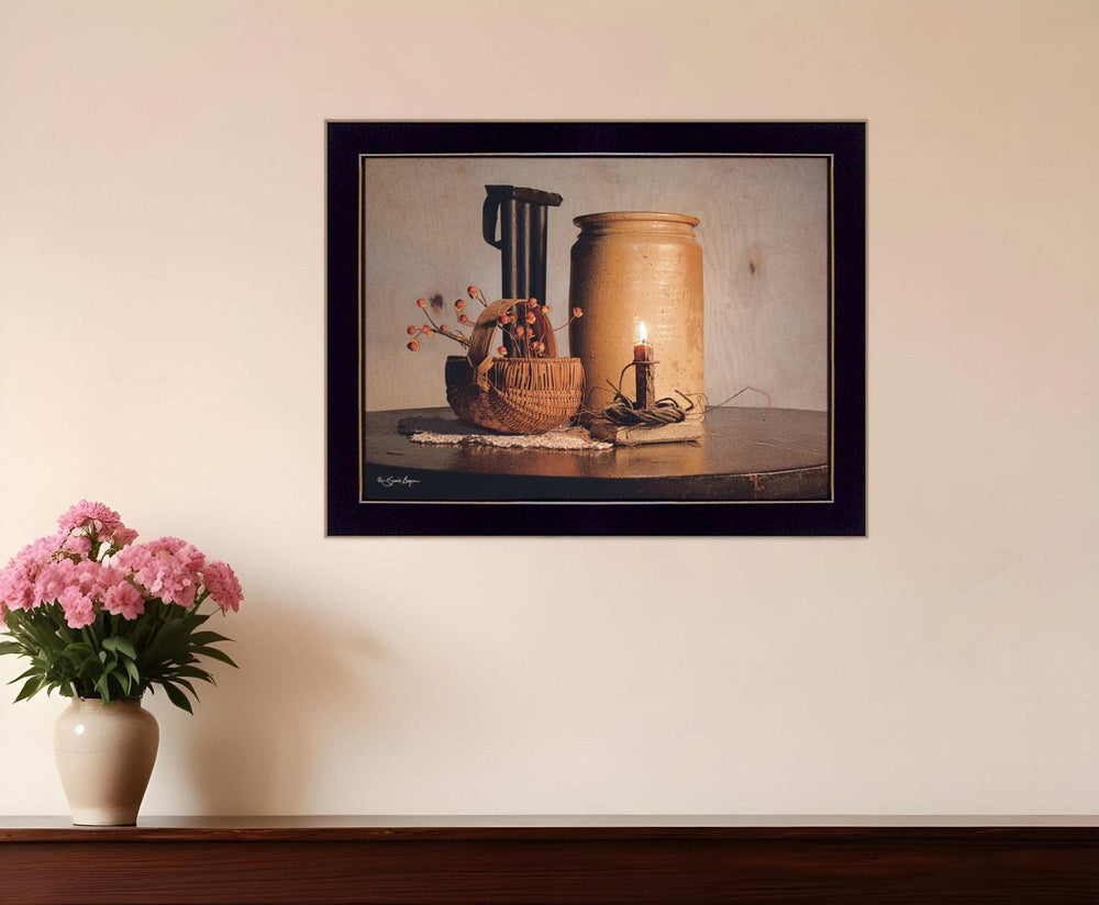 Bittersweet Basket 3 Black Framed Print Wall Art - Homeroots - Flyclothing LLC