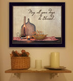 May all Your Days Be Blessed Black Framed Print Wall Art - Homeroots - Flyclothing LLC
