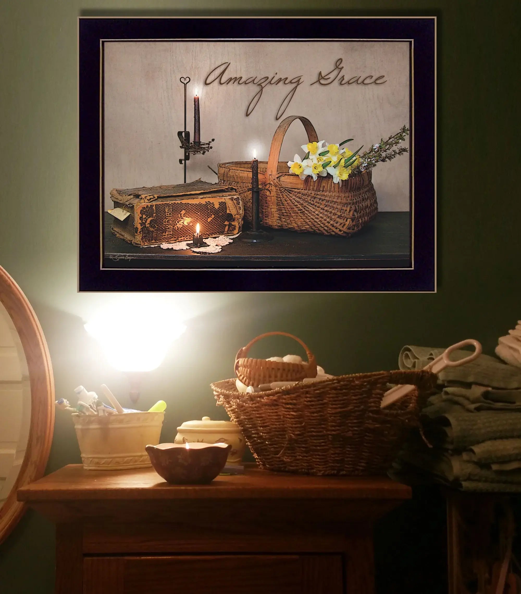 Amazing Grace 9 Black Framed Print Wall Art - Homeroots - Flyclothing LLC
