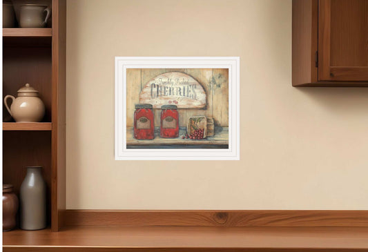 CHERRY JAM 3 White Framed Print Wall Art - Homeroots - Flyclothing LLC