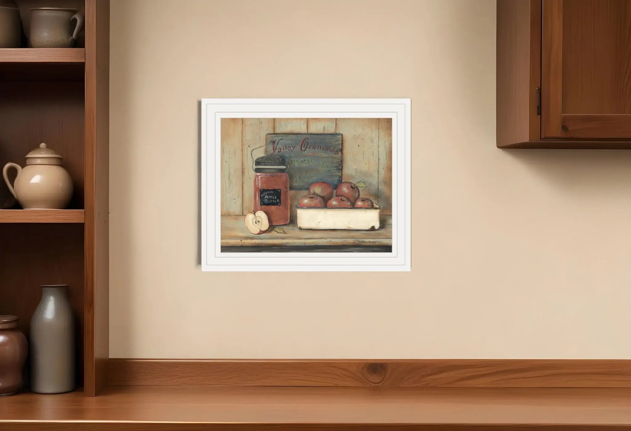 Apple Butter 3 White Framed Print Wall Art - Homeroots - Flyclothing LLC