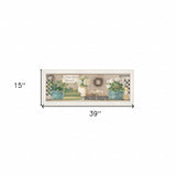 Garden Bath 1 White Framed Print Bathroom Wall Art - Homeroots - Flyclothing LLC