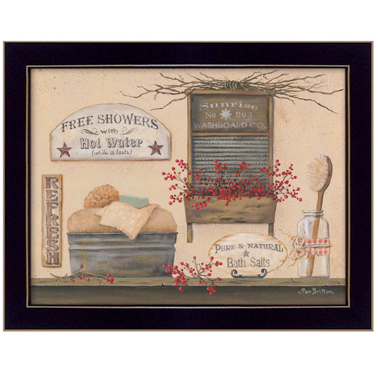 Free Showers 1 Black Framed Print Wall Art - Homeroots - Flyclothing LLC