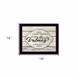 Our Family Values 1 Black Framed Print Wall Art - Homeroots - Flyclothing LLC