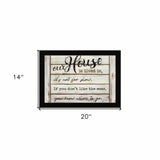 Our House is Lived In 1 Black Framed Print Wall Art - Homeroots - Flyclothing LLC